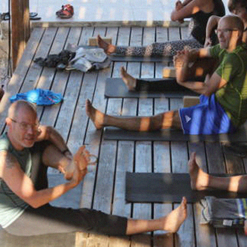 Yoga in crete with Norman